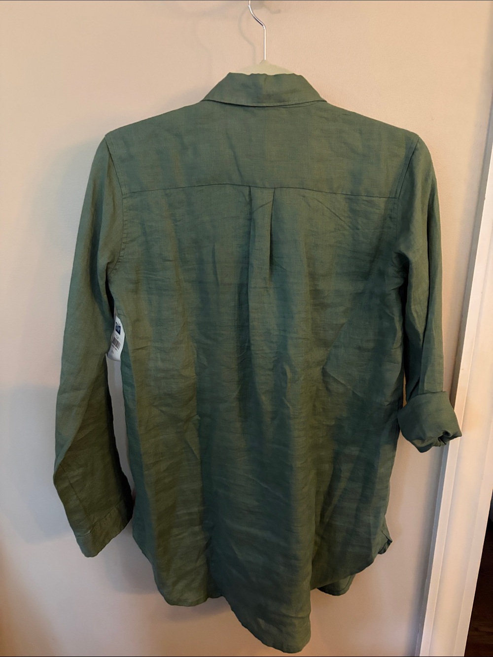 GAP Olive Green Women's Split V-Neck Tunic - Picture 5 of 5